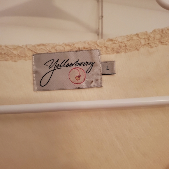 Cream Lace Blouse - L - Picture 2 of 4